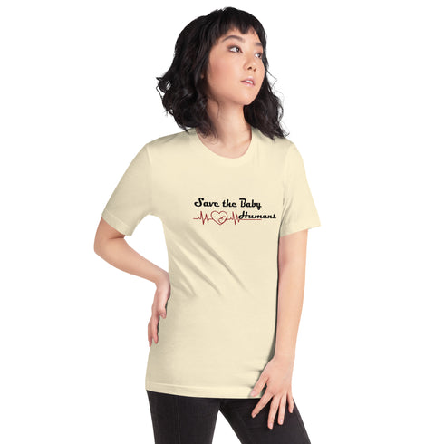 Save The Baby Humans Christian Pro Life T-Shirt natural